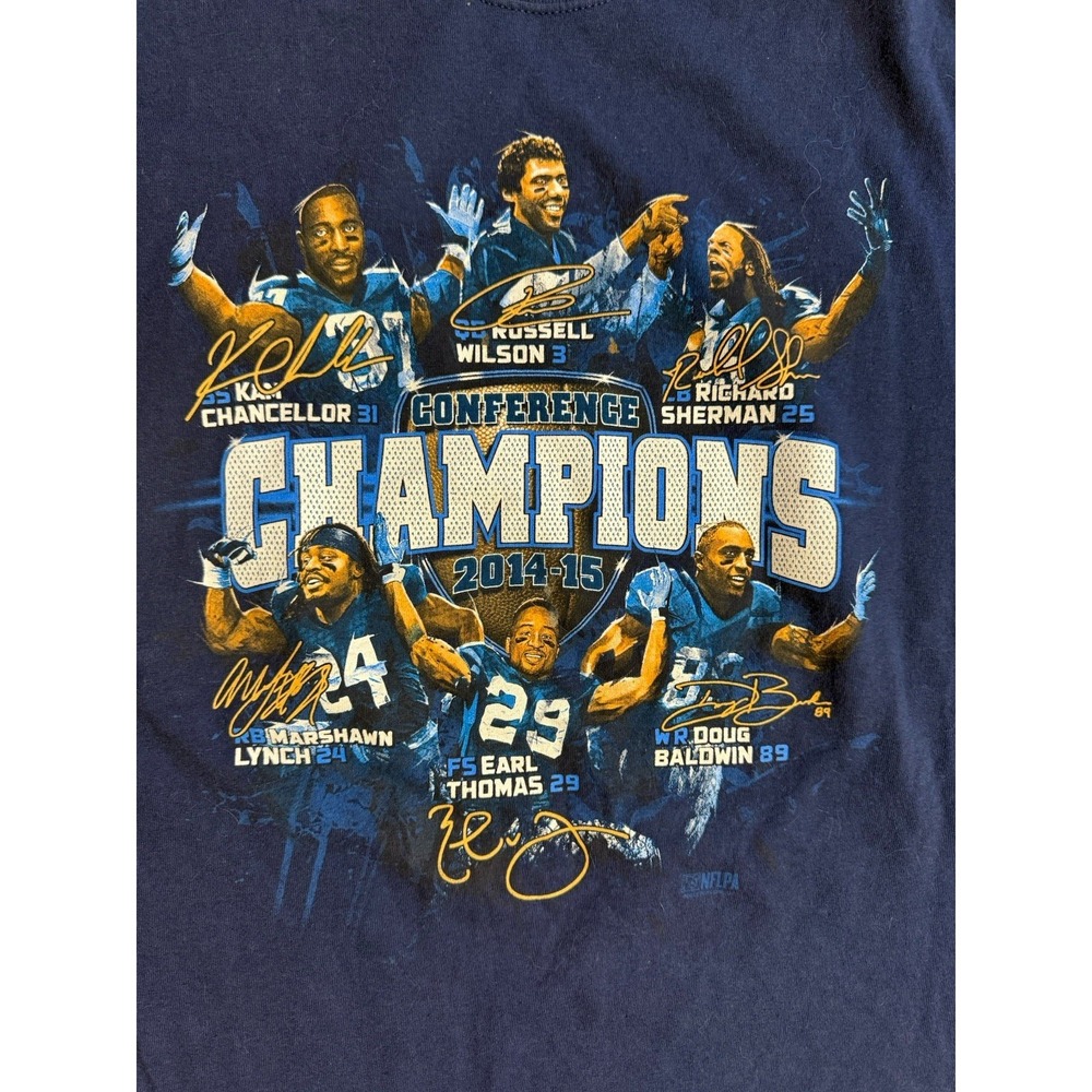 Seattle Seahawks 2014 NFC Conference Champions T Shirt L Legion Of Boom